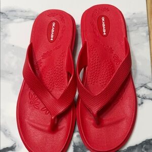 Okabashi Vibrant Red Sandals